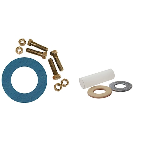 Jones Stephens 6in. Asbestos-Free Ring Gasket Kits with Insulation Kit , 3/4in. x 3-1/4in. Bolt Size G53206